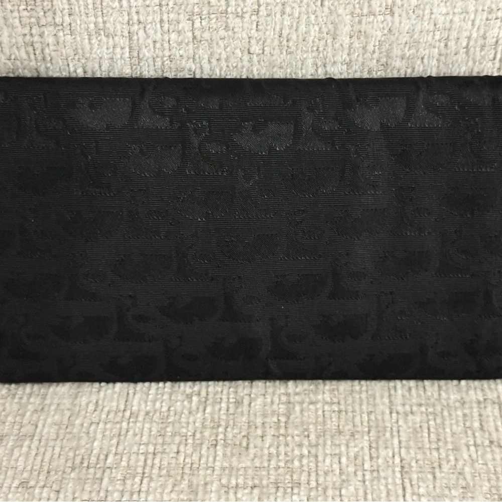 Vintage Christian Dior Trotter Canvas Long Wallet Black